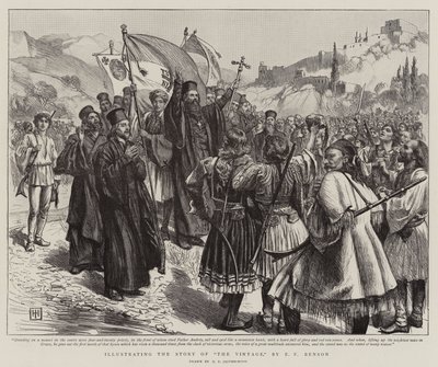 Illustrating the Story of The Vintage, by E F Benson by George Percy Jacomb Hood